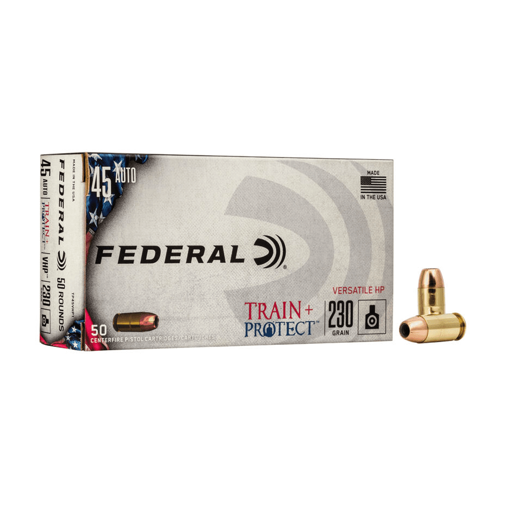 Munição Federal .45ACP VHP Train Protect 230gr Cx.50un