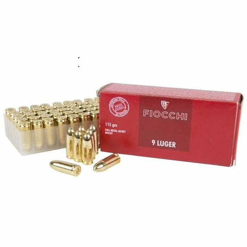 Munição Fiocchi 9MM LUGER 115gr FMJ – Cx 50